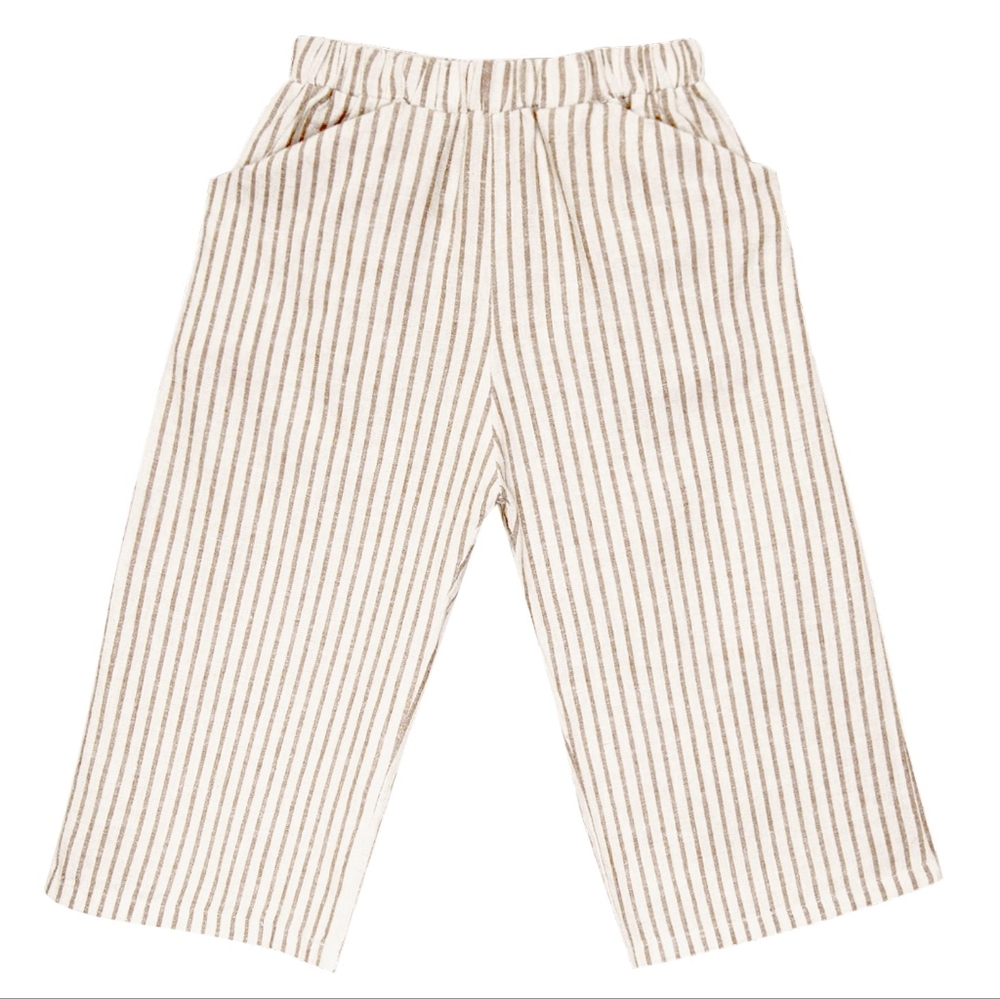 Go Gently Nation Stripes Culotte Pants (NWOT)